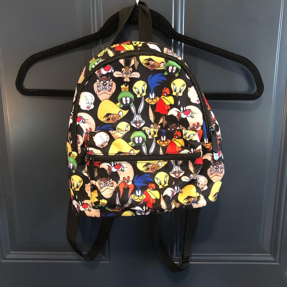 Looney Tunes 10" Backpack Purse Carry All Travel Bag Tweety Bugs Bunny